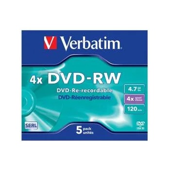 Verbatim Диск DVD-RW Verbatim, Презаписваем, 4.7 GB, 4x, В кутия, office1_2065240010