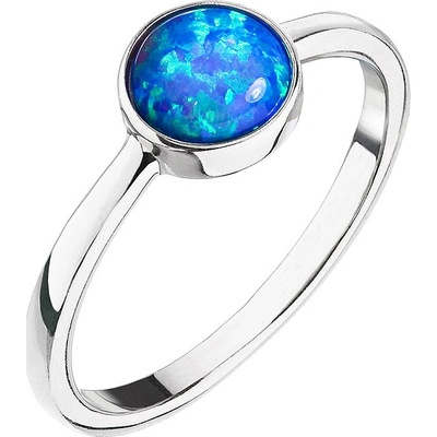 Pavona Stříbrný prsten s modrým opálem 15001.3