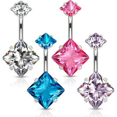 Šperky4U ocelový piercing do pupíku BS0007-TZ