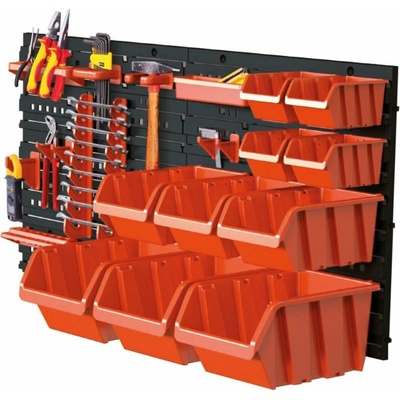 PROSPERPLAST Tabuľa na náradie, 800 x 195 x 400 mm, 1 + 1 + 4 + 3 + 3 zásuvky