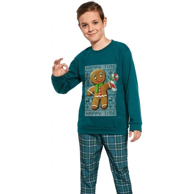Cornette Kids Boy Cookie Chlapecké pyžamo zelená
