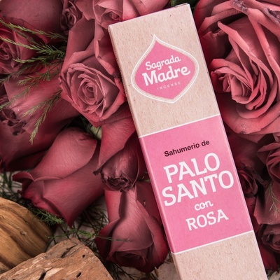 Sagrada Madre Palo Santo Ruža živicové vydymovacie tyčinky 8 ks