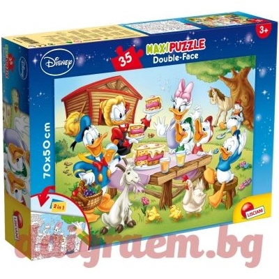 Lisciani Пъзел lisciani 48199 - 35 части - Мики Маус, двулицев пъзел (li48199)