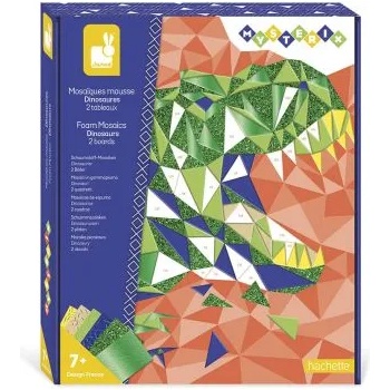 Image 1 of Janod - Детска мозайка със стикери и числа - Динозаври (J07973)