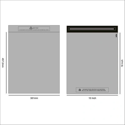 Poštovní recyklovaná plastová obálka s klopou 38.1x45.7cm