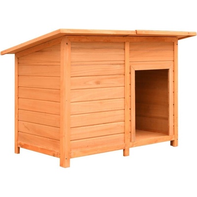 vidaXL Psí bouda 120 x 77 x 86 cm masivní borové a jedlové dřevo 9799.170641