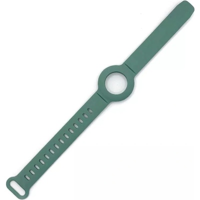 JC Силиконова каишка за Apple AirTag - JC AirTag Silicone Band (тъмнозелен)