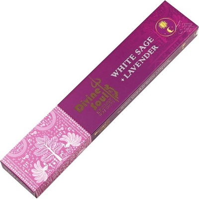 Divine Soul White Sage + Lavender indické vonné tyčinky 15 g – Zboží Dáma