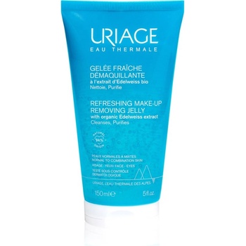 Uriage Eau Thermale Make-Up Removing Jelly освежаващ почистващ гел за смесена и мазна кожа 150ml