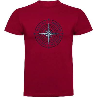 Тениска Kruskis Compass Rose short sleeve T-shirt - Red (Dark Red)