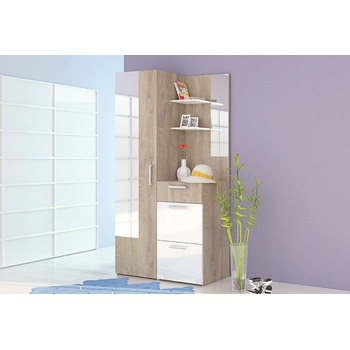 Голд - Аполо Портманто Мариса дъб норте / бяло гланц