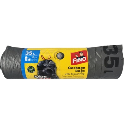 FINO торби за смет, Tytan Flex, 15 броя, 35 литра