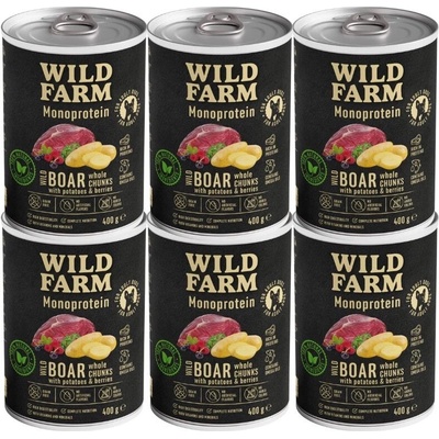 Wild Farm Monoprotein Wild Boar 6 x 400 g