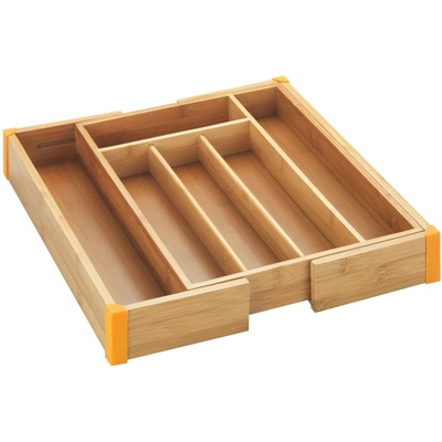 Maximex Organizér na příbory BAMBOO, nastavitelný, 25,5 - 38 x 36 x 5 cm