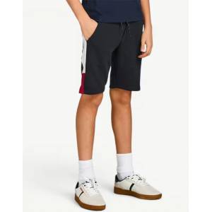 Jack&jones Jpstlogo Blocking Sweat Shorts Vg Sn Jnr Navy - magazinko