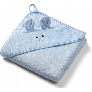 BabyOno Osuška s kapucňou Bamboo 100x100cm modrá