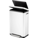 EKO-Europe EKO Кош за отпадъци с педал X-CUBE- 30 литра - бял (EKO 936830 - White) - kafetomi