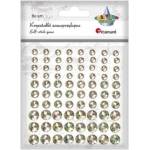 TITANUM Self-adhesive faceted crystals zlote 80pcs