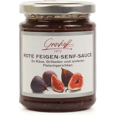 Grashoff Omáčka z červených fíků a hořčičných semínek sklo 125 ml
