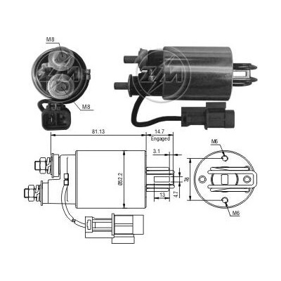 Spínač startéru RC - Hitachi 2114-57506