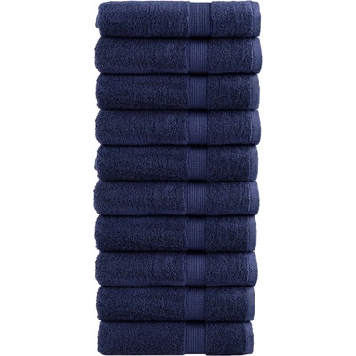 vidaXL Премиум кърпи за баня SOLUND 10 бр сини 70x140 см 600 gsm (137262)