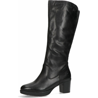 Rieker dámské kožené kozačky černé
