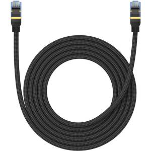 Baseus Мрежов кабел Baseus RJ45, Cat. 7, 10Gbps, 3 м B0013320B111-04 - черен (B0013320B111-04_VZ)