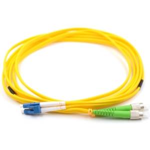 Conneu LC-UPC-FC-APC дуплексна пач корда, сингълмод, жълта, Conneu (4.0 м) (CNFJ-FCALCOS2DYE3mm-4)