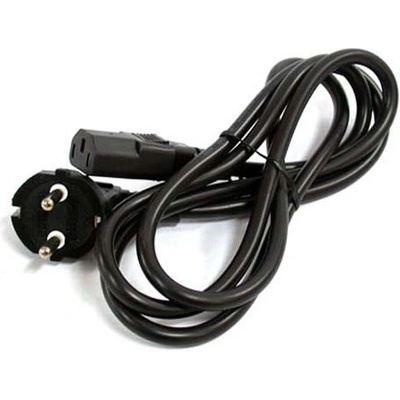 Захранващ кабел Power Cord 120 см 2-жилен поляризиран щепсел за компютър, монитор, принтер