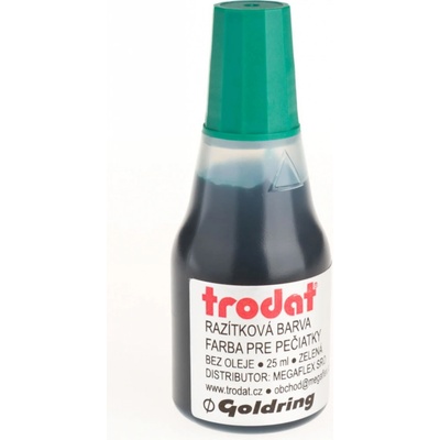 Trodat Razítková barva zelená 25 ml – Zboží Mobilmania