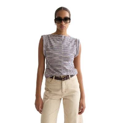 Тениска Scotch & soda U9A01293T sleeveless T-shirt - Purple (Rose Dust Stripe)