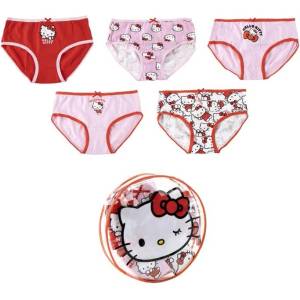 Cerda Детски бикини Cerda - Hello Kitty, 5 броя, с несесер, 2-3 г (2900003323)