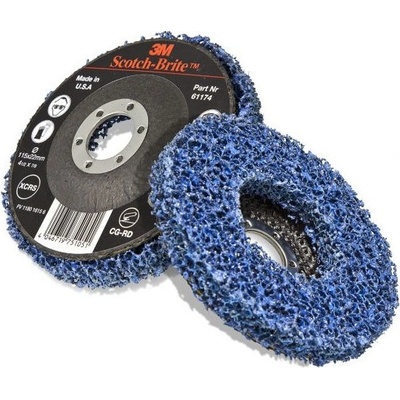 3M Clean & Strip Čistiaci brúsny kotúč 115 x 22 mm modrý 61174