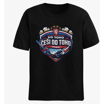 Tričko Češi Do Toho Erb čierna