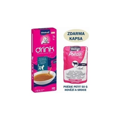 Vitakraft Drink losos a L-Carnitin 5 x 30 g