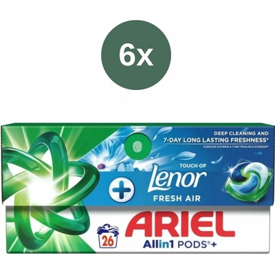 Ariel Plus prací kapsle Fresh Air 6 x 26 PD