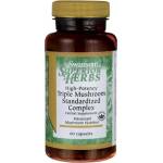 Swanson High-Potency Triple Mushroom Standardized Complex [60 капсули]