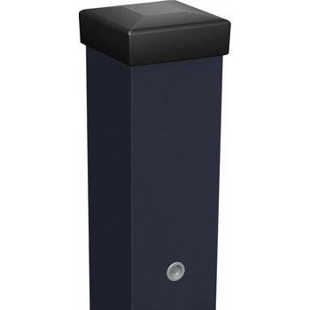 Imperial Plotový stĺpik pre bránu a bránku, antracitová sivá, RAL 7016, 220 × 10 x 10 cm, oceľ, W3476