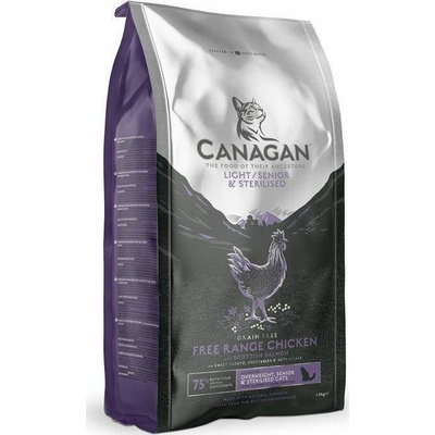 Canagan Cat Light Senior Sterilised pre staršie mačky po kastrácii s nadváhou 375 g
