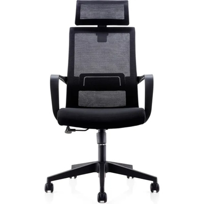 RFG Директорски стол Smart HB, дамаска и меш, черна седалка, черна облегалк (4010140323)