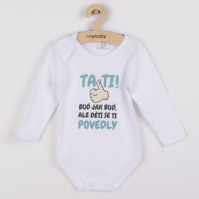 New Baby Body s potlačou Tati, ... děti se ti povedly