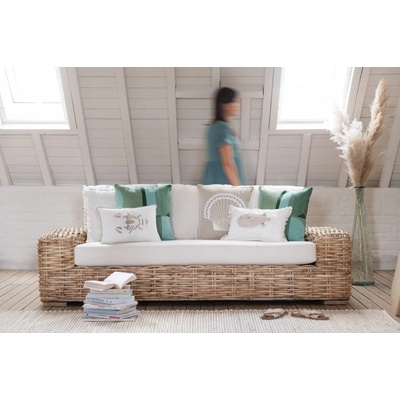 Přírodní 3-místná ratanová Mya Rattan Natural215*90*71 cm
