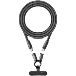 Ttec Data кабел, огърлица ttec ExtremeCable Hip Multifunctional Extra Durable USB-C-USB-C 60W PD/QC 120cm Fast Charge/Data Cable - Сив