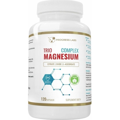 Progress Labs Trio Magnesium Complex 400 mg 120 kapsúl