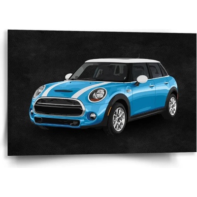 Sablio Obraz Mini sedan Čierne pozadie - 60x40 cm