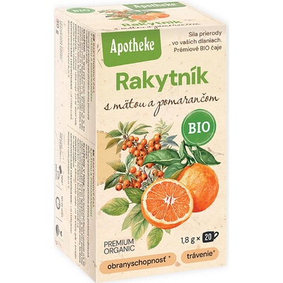 Apotheke Premier Rakytník a pomeranč čaj 20 x 2 g