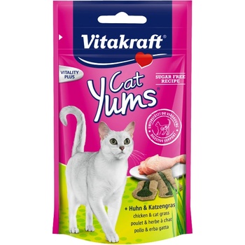 Vitakraft Cat Yums kuřecí s trávou 40 g