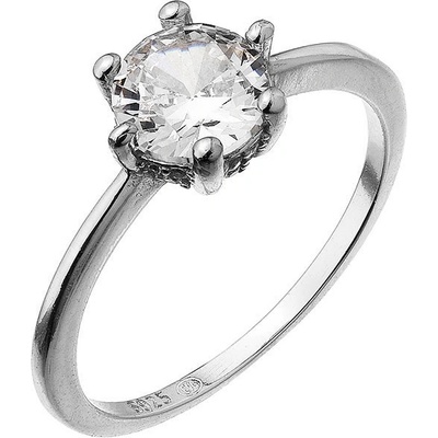 Evolution Group Stříbrný prsten se zirkonem 15013.1