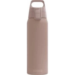 SIGG - Insulated drinking bottle - Thermos bottle Shield Therm One Dusk carbonated drinks - Leak-proof - Dishwasher safe - BPA-free - 90% recycled stainless steel - Warm gray - 0.75L - 6020.90