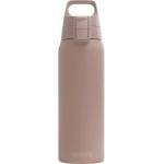 SIGG - Insulated drinking bottle - Thermos bottle Shield Therm One Dusk carbonated drinks - Leak-proof - Dishwasher safe - BPA-free - 90% recycled stainless steel - Warm gray - 0.75L - 6020.90